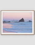 Currumbin Alley Sunset - Gold Coast - Art Print - Traditional Frame - Raw Oak - Landscape