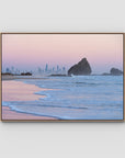 Currumbin Alley Sunset - Gold Coast - Art Print - Float Frame Canvas - Raw Oak - Landscape