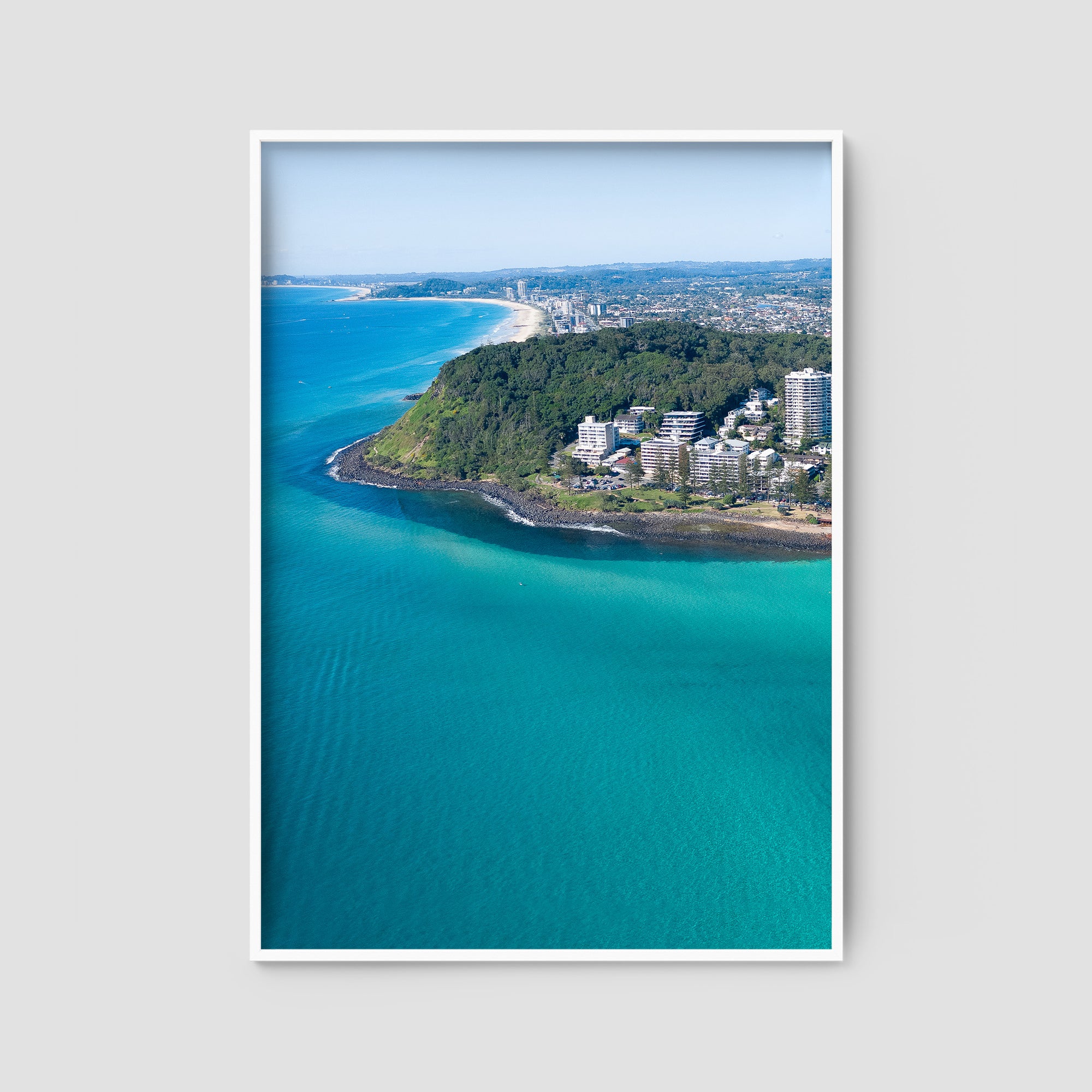 Burleigh Aerial - Gold Coast - Art Print Tidaltones