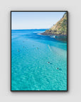 Burleigh Surfers - Gold Coast - Art Print - Float Frame Canvas - Black - Portrait