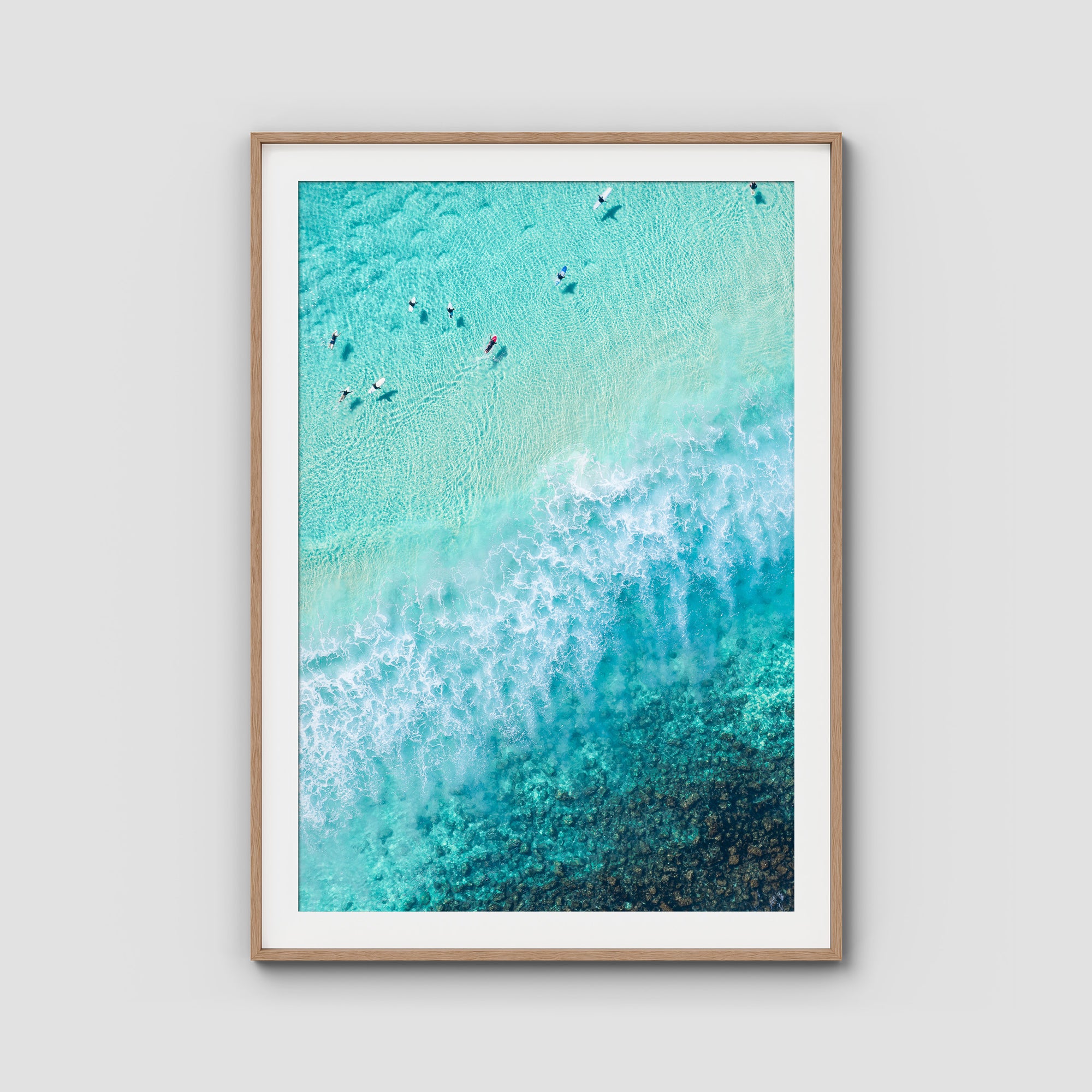Burleigh White Wash - Gold Coast - Art Print Tidaltones