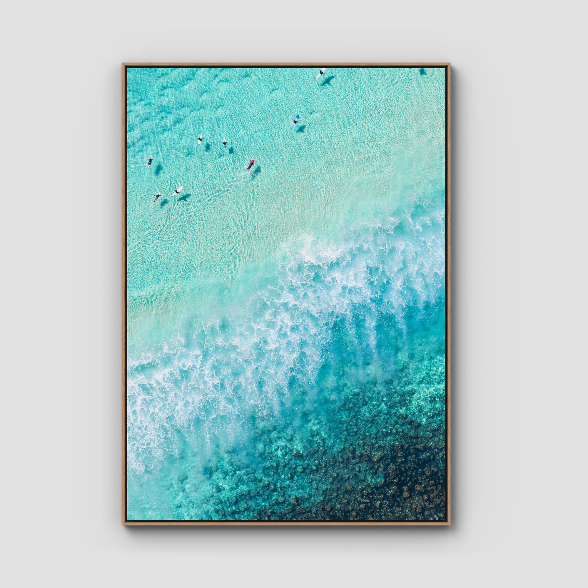 Burleigh White Wash - Gold Coast - Art Print Tidaltones
