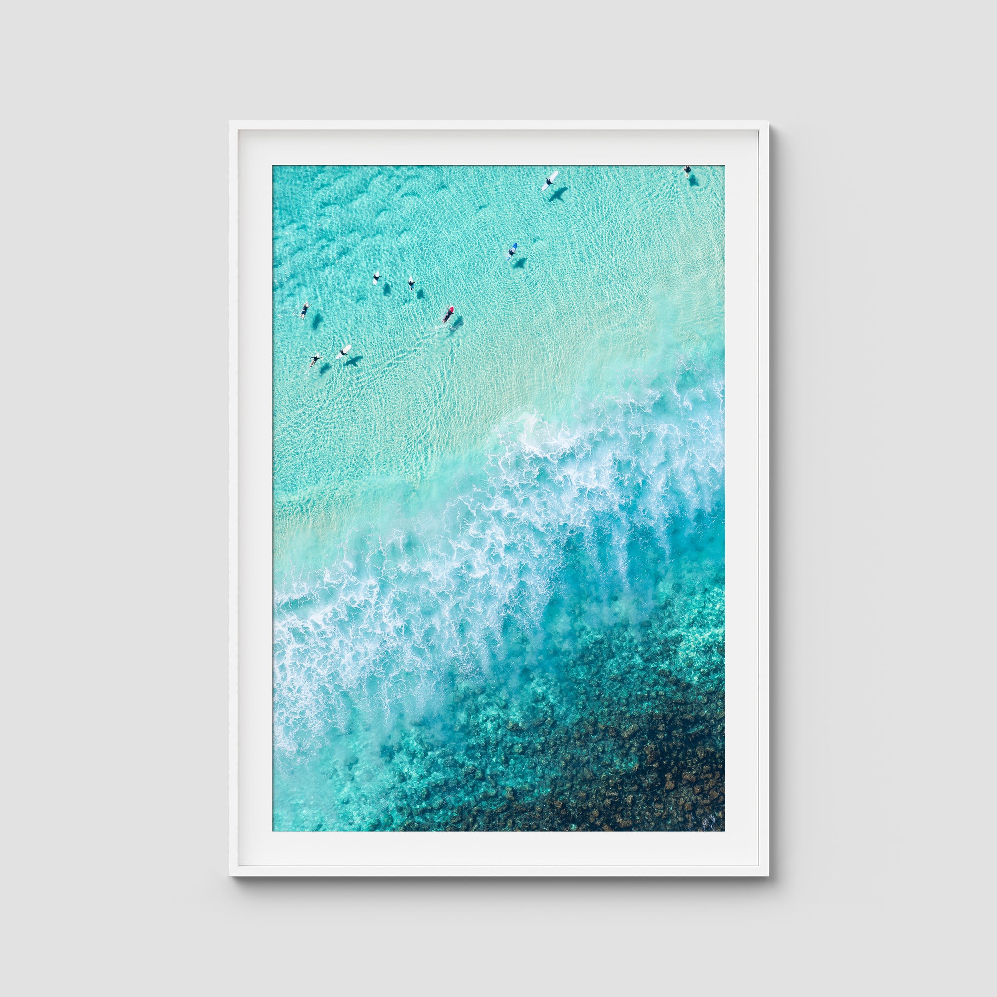 Burleigh White Wash - Gold Coast - Art Print Tidaltones