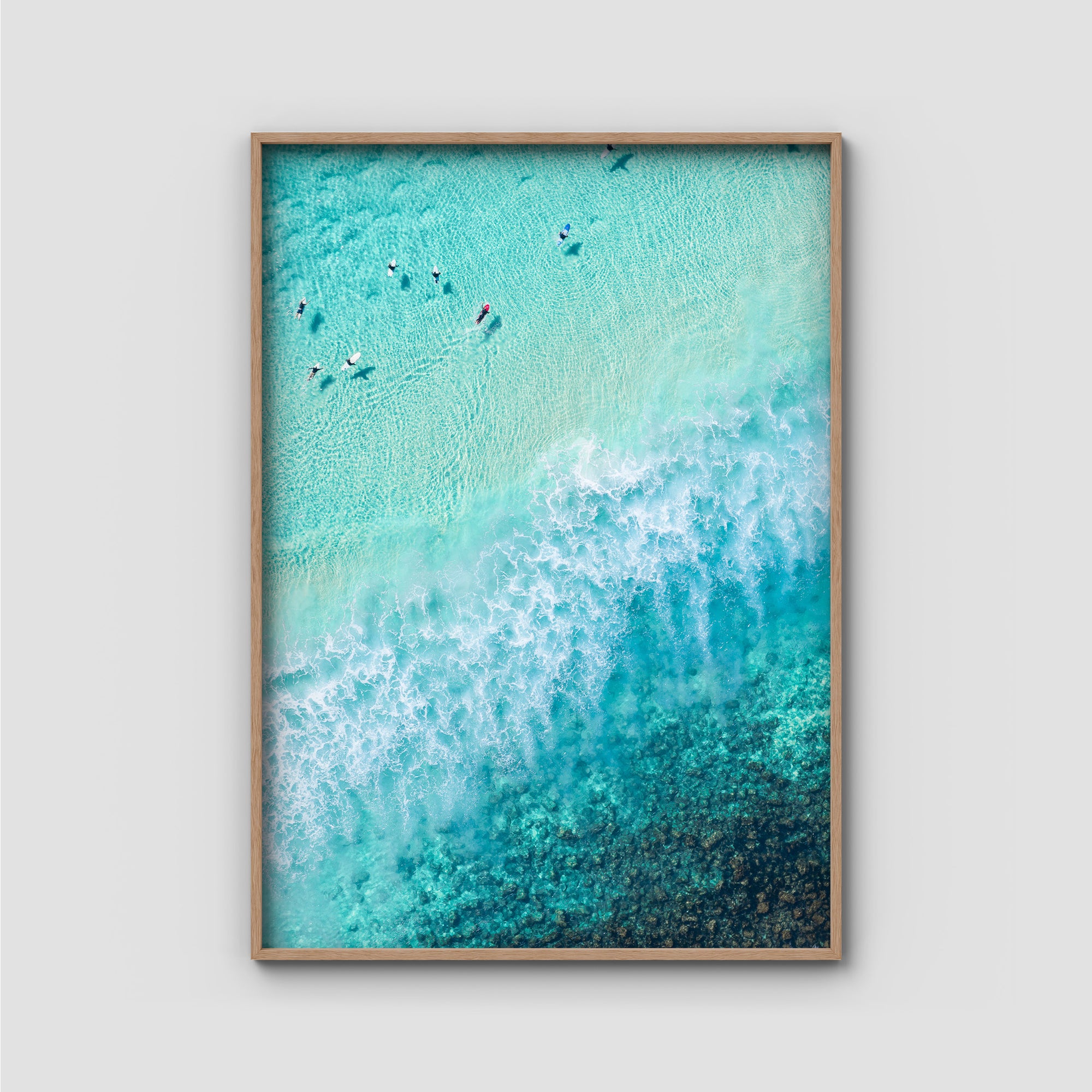 Burleigh White Wash - Gold Coast - Art Print Tidaltones
