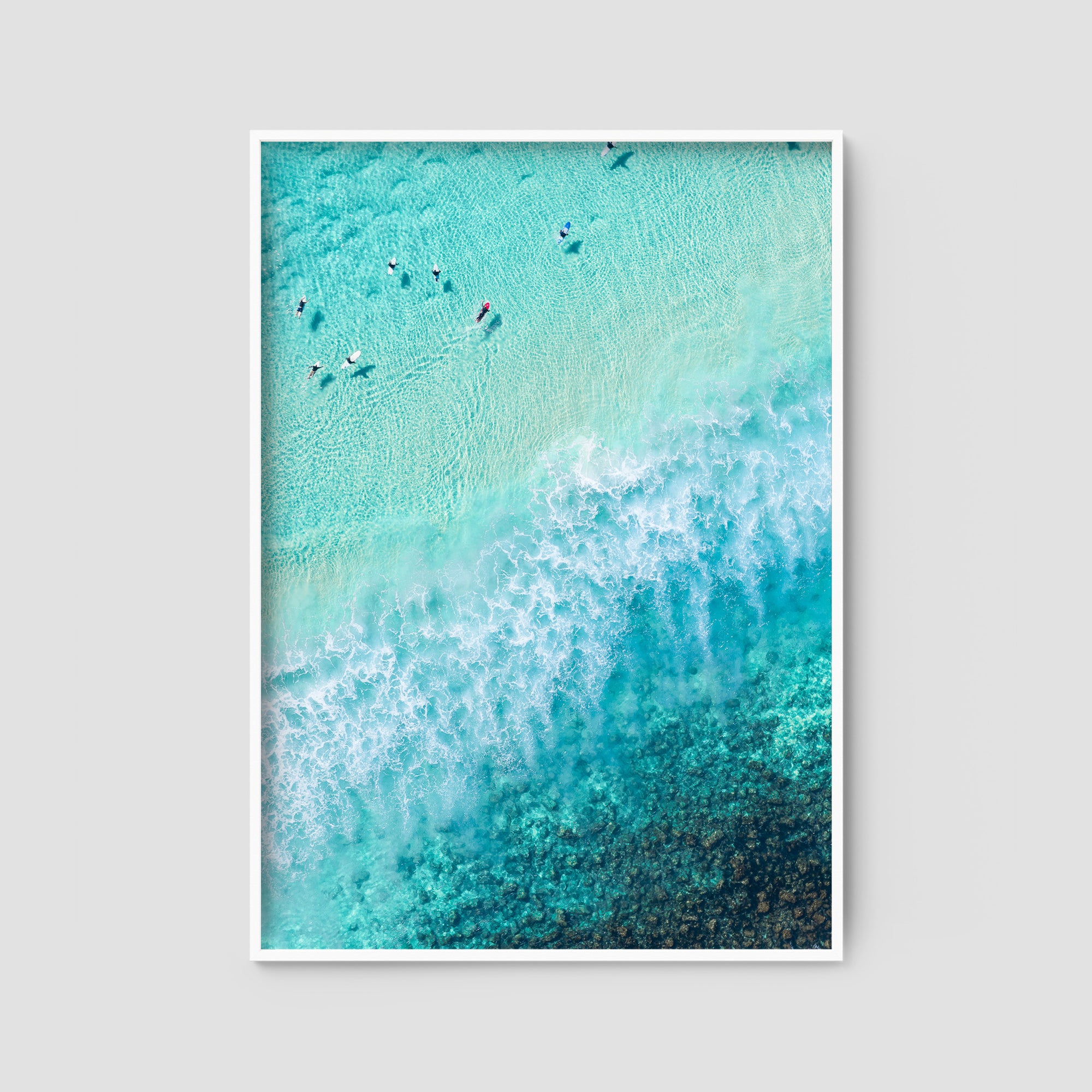 Burleigh White Wash - Gold Coast - Art Print Tidaltones