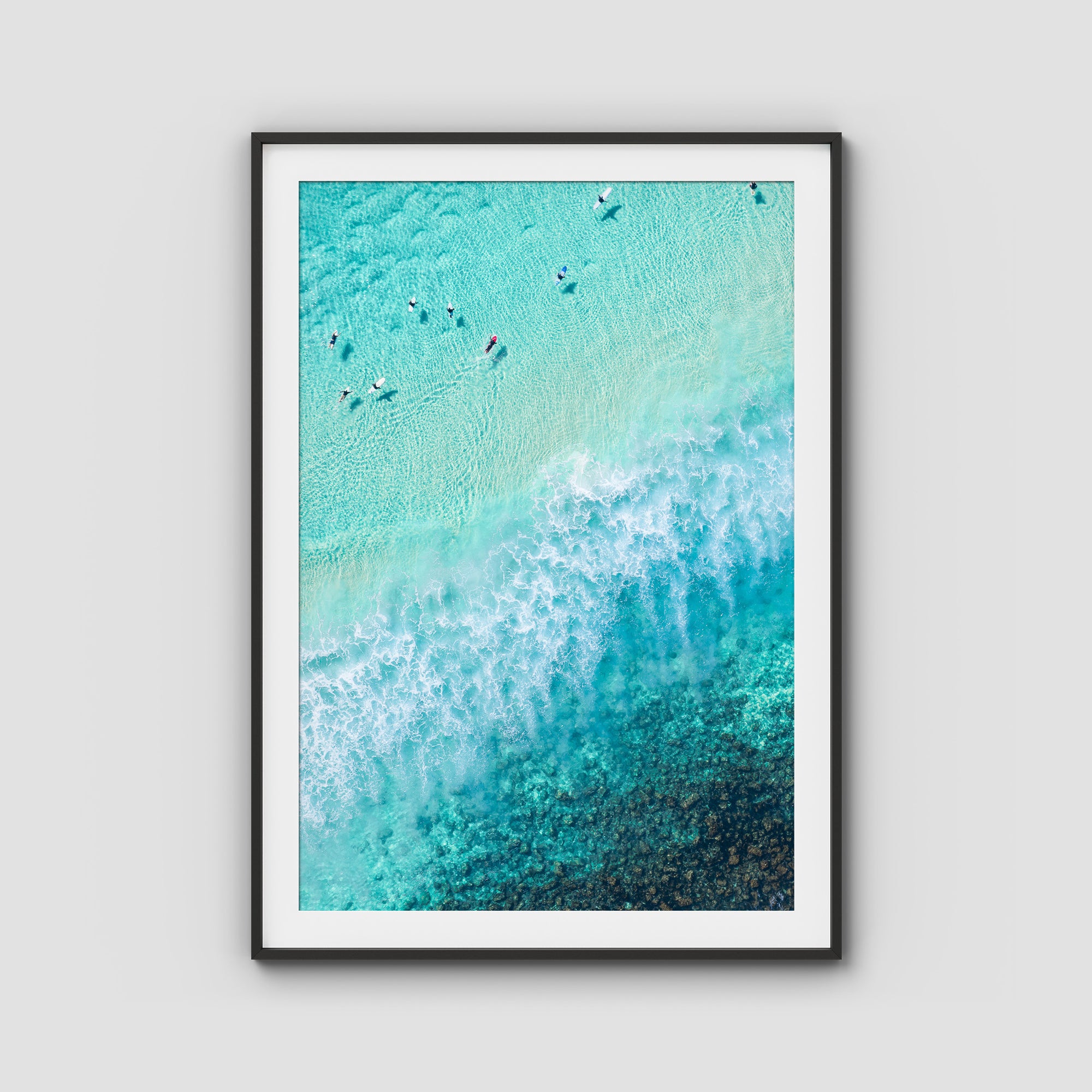 Burleigh White Wash - Gold Coast - Art Print Tidaltones