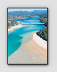 Tally Bridge - Gold Coast - Art Print - Float Frame Canvas - Black - Portrait