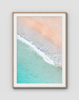 Tidal Tones ii - Gold Coast - Art Print - Traditional Frame - Raw Oak - Portrait