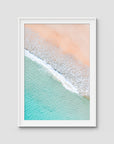 Tidal Tones ii - Gold Coast - Art Print - Traditional Frame - White - Portrait