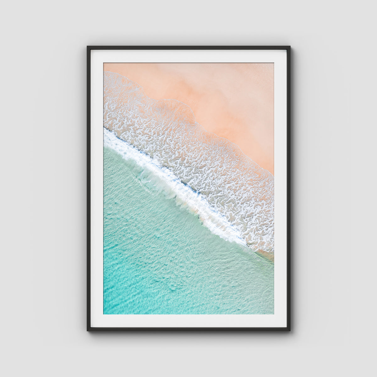 Tidal Tones ii - Gold Coast - Art Print - Traditional Frame - Black - Portrait