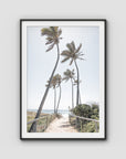 Gold Coast Palms - Gold Coast - Art Print - Traditional Frame - Black - Portrait