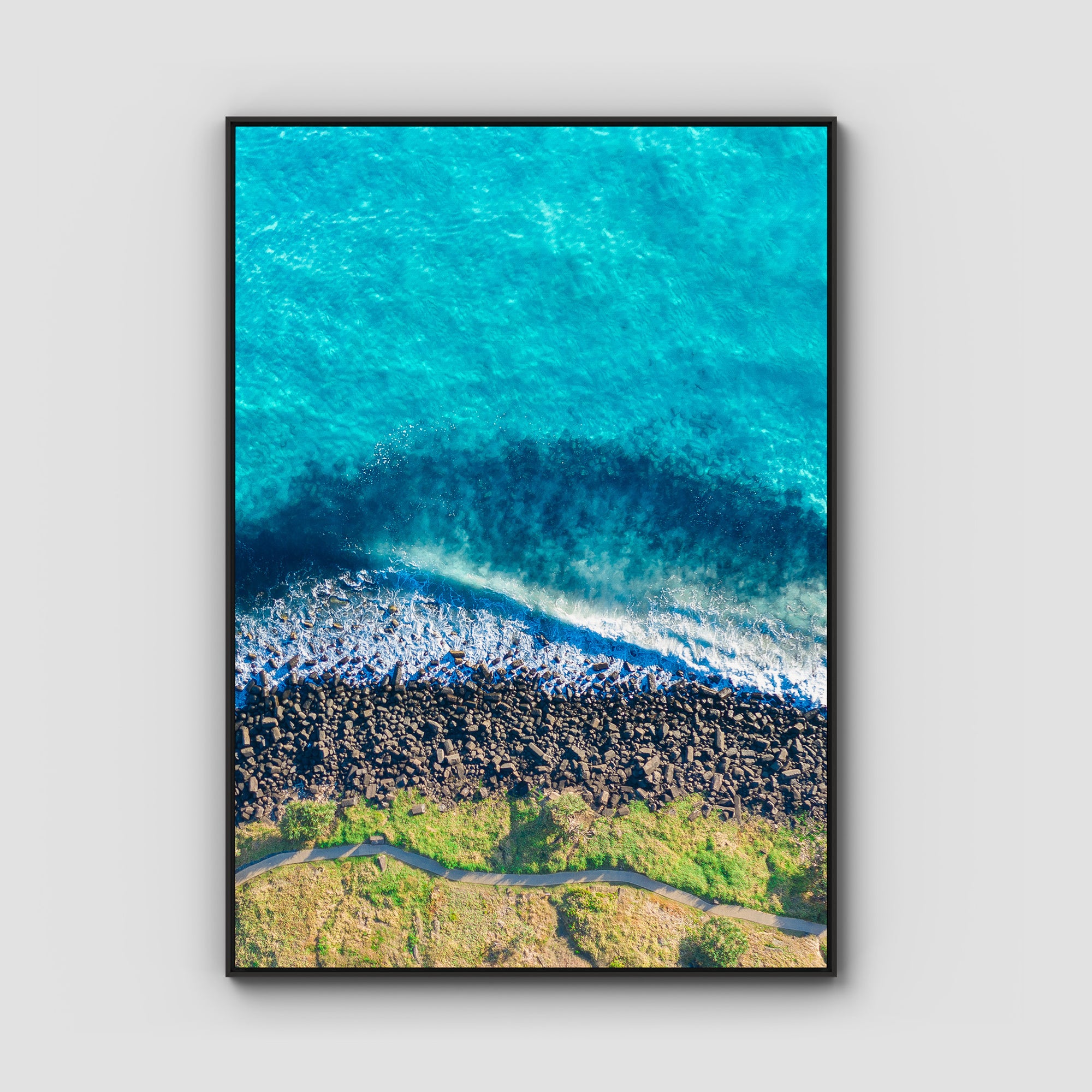 Burleigh Headland Aerial - Gold Coast - Art Print Tidaltones