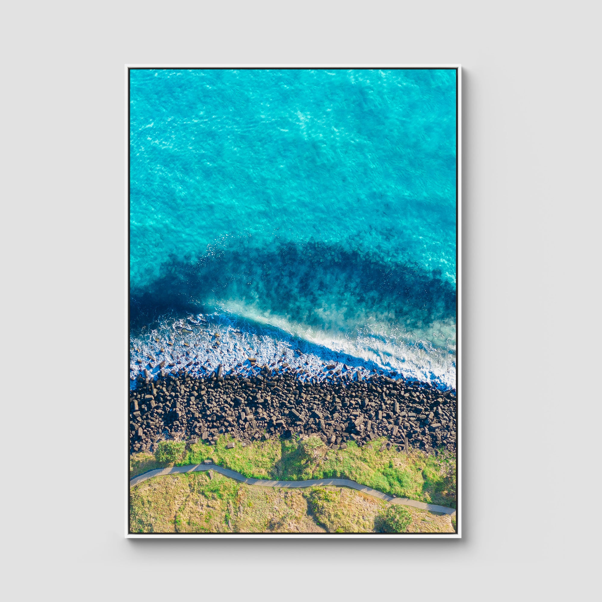 Burleigh Headland Aerial - Gold Coast - Art Print Tidaltones