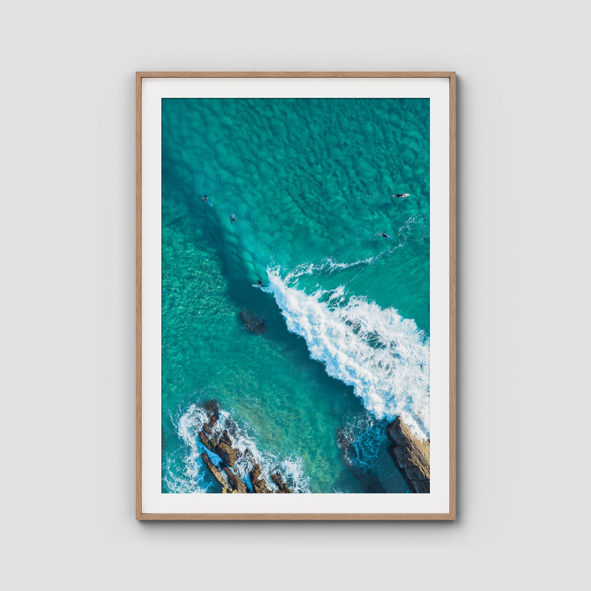 Currumbin Alley Top Down - Gold Coast - Art Print Tidaltones
