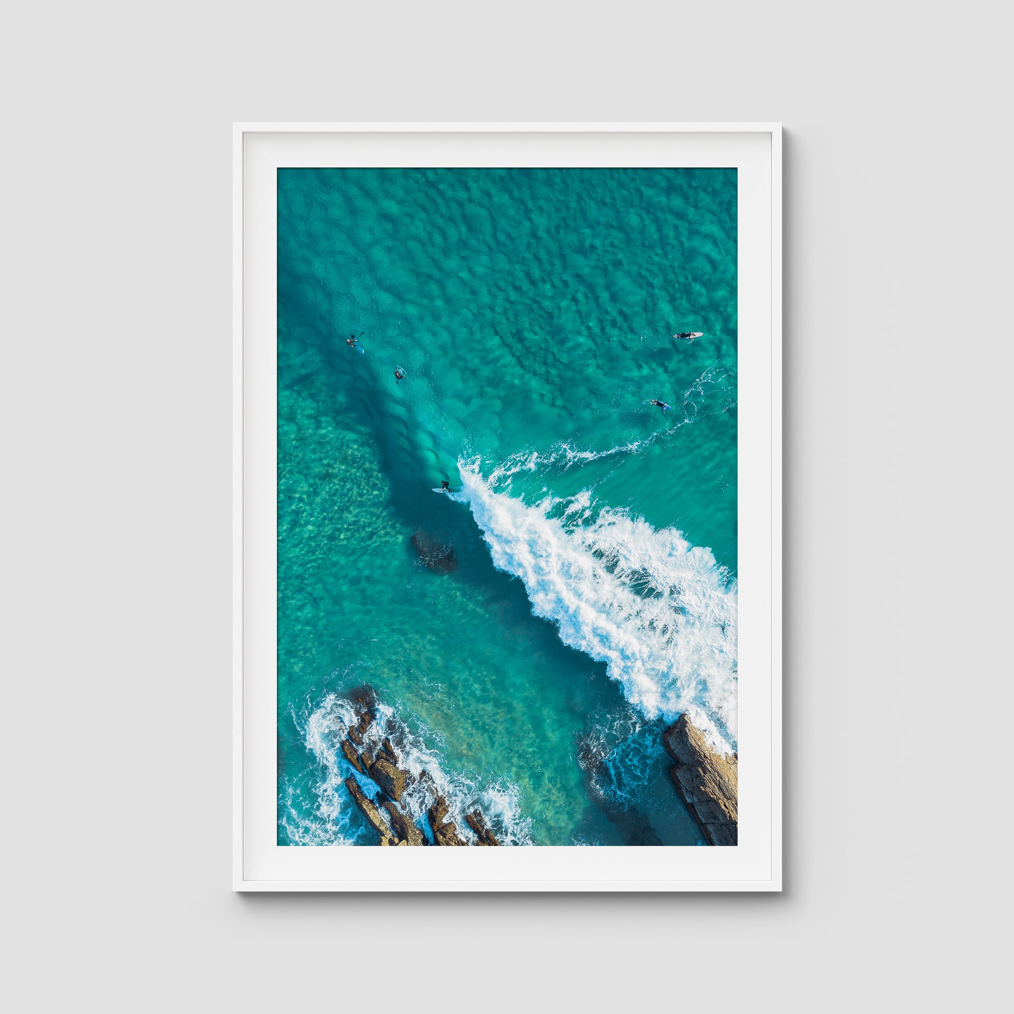 Currumbin Alley Top Down - Gold Coast - Art Print Tidaltones