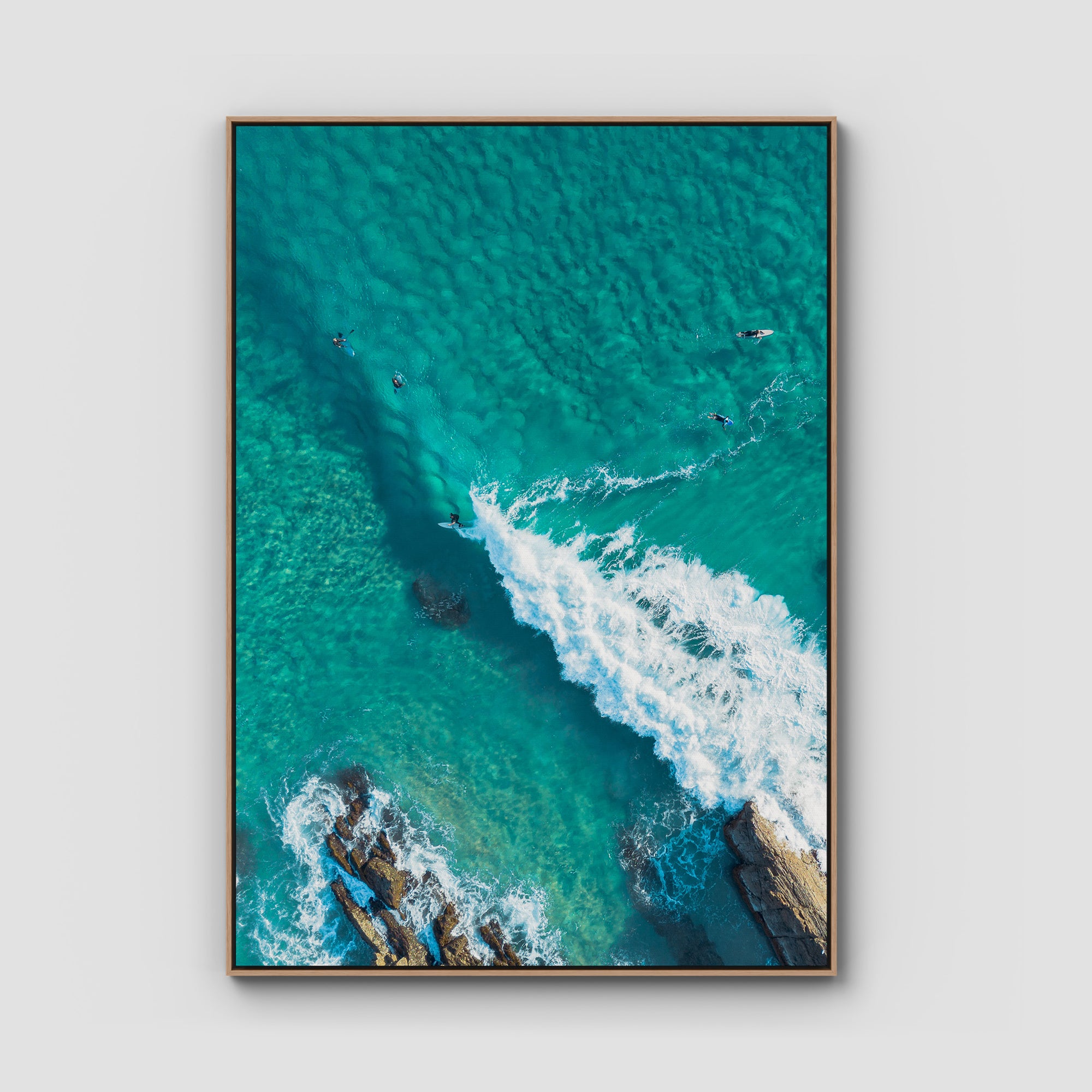 Currumbin Alley Top Down - Gold Coast - Art Print Tidaltones