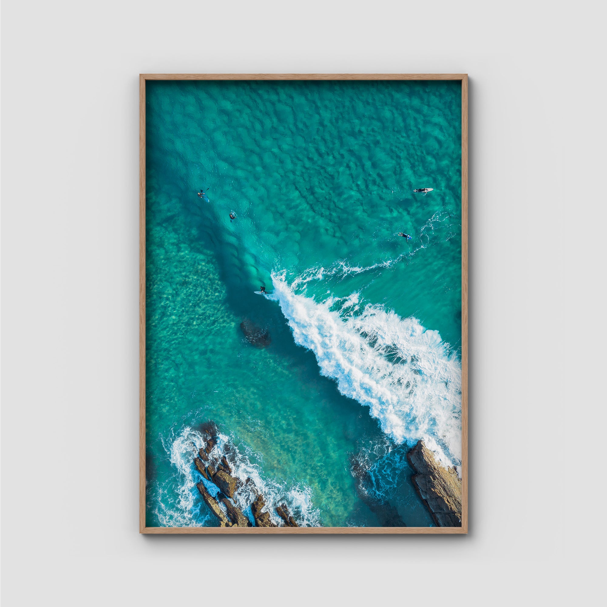 Currumbin Alley Top Down - Gold Coast - Art Print Tidaltones