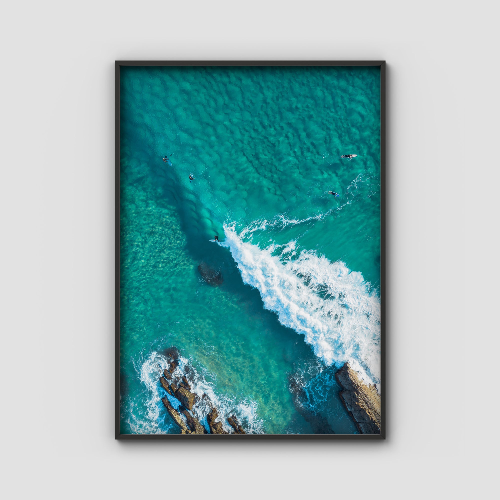 Currumbin Alley Top Down - Gold Coast - Art Print Tidaltones