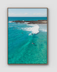Snapper Fun Days - Gold Coast - Art Print - Float Frame Canvas - Raw Oak - Portrait