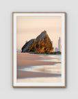 Currumbin Alley Sunrise - Gold Coast - Art Print - Traditional Frame - Raw Oak - Portrait