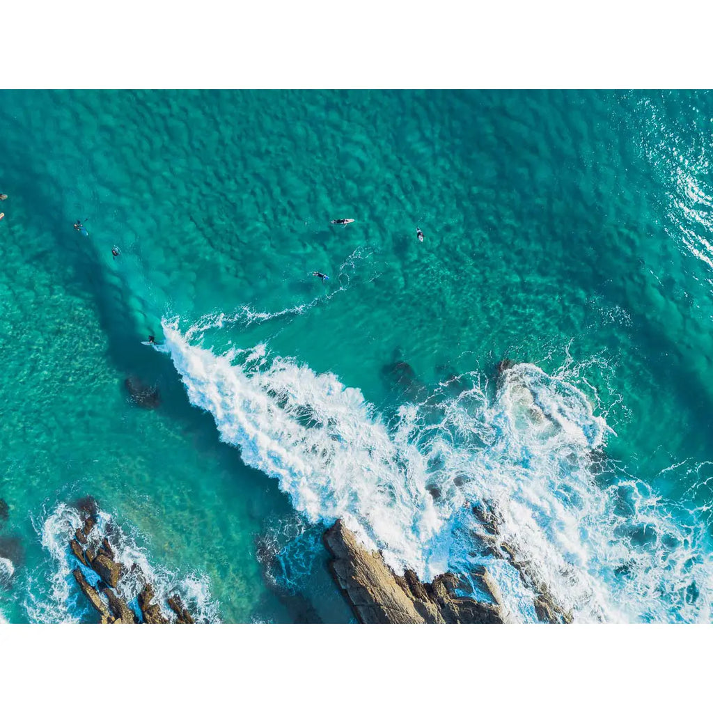 Currumbin Alley Top Down - Gold Coast - Art Print Tidaltones