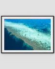 Reef Dropoff - Art Print - Traditional Frame - Black - Landscape