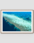 Reef Dropoff - Art Print - Traditional Frame - Raw Oak - Landscape