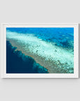Reef Dropoff - Art Print - Traditional Frame - White - Landscape
