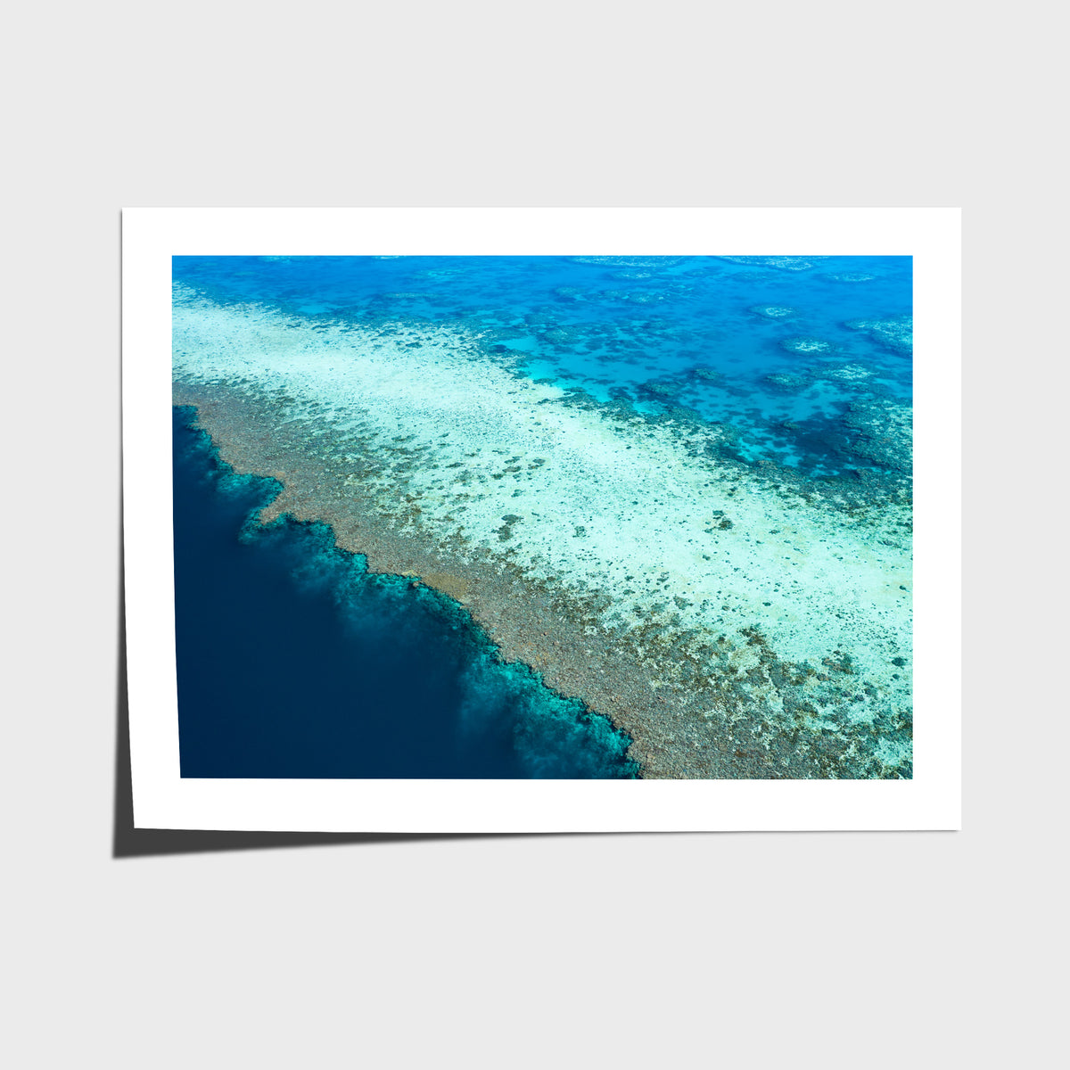 Reef Dropoff - Art Print - Fine Art Paper - Unframed Print - Landscape
