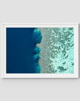 Reef Symmetry - Art Print - Traditional Frame - White - Landscape