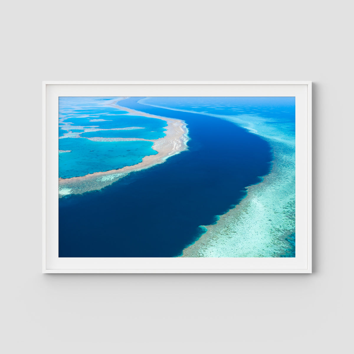 GBR Channel - Art Print - Traditional Frame - White - Landscape