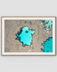 Reef Craters - Art Print - Traditional Frame - Raw Oak - Landscape