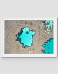 Reef Craters - Art Print - Traditional Frame - White - Landscape
