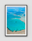 Great Barrier Reef Veins - Art Print - Traditional Frame - Black - Portrait