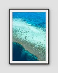 Reef Dropoff - Art Print - Traditional Frame - Black - Portrait