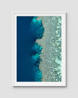 Reef Symmetry - Art Print - Traditional Frame - White - Portrait