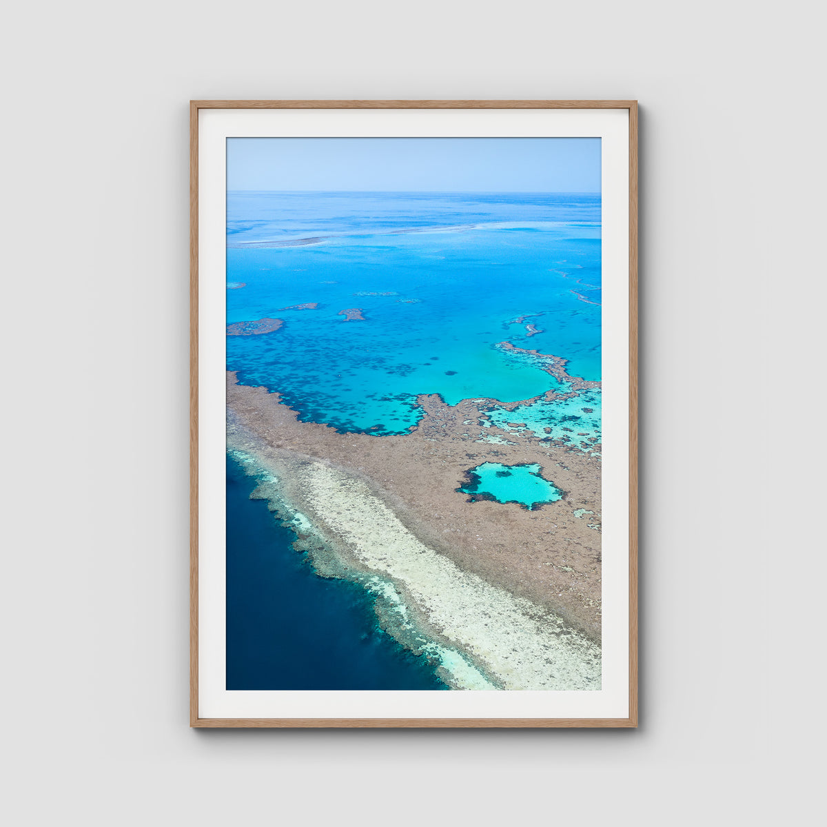 GBR Channel ii - Art Print - Traditional Frame - Raw Oak - Portrait