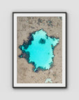 Reef Craters - Art Print - Traditional Frame - Black - Portrait