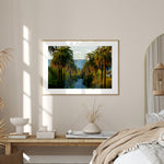 Hollywood Sign Palm Trees - Art Print