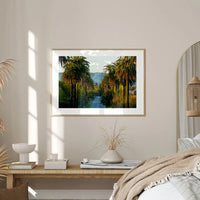 Hollywood Sign Palm Trees - Art Print Tidaltones