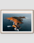 Humpy Island - Keppel Islands - Art Print - Traditional Frame - Raw Oak - Landscape