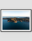 Great Keppel Island Aerial View - Art Print - Traditional Frame - Black - Landscape