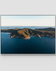 Great Keppel Island Aerial View - Art Print - Float Frame Canvas - White - Landscape