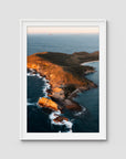 Humpy Island - Keppel Islands - Art Print - Traditional Frame - White - Portrait