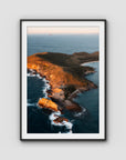 Humpy Island - Keppel Islands - Art Print - Traditional Frame - Black - Portrait