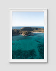 Emerald Bay - Keppel Islands - Art Print - Traditional Frame - White - Portrait