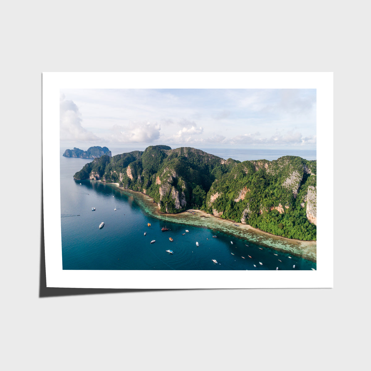 Koh Phi Phi Coastline - Art Print - Fine Art Paper - Unframed Print - Landscape
