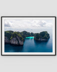 Koh Phi Phi Islands - Art Print - Traditional Frame - Black - Landscape