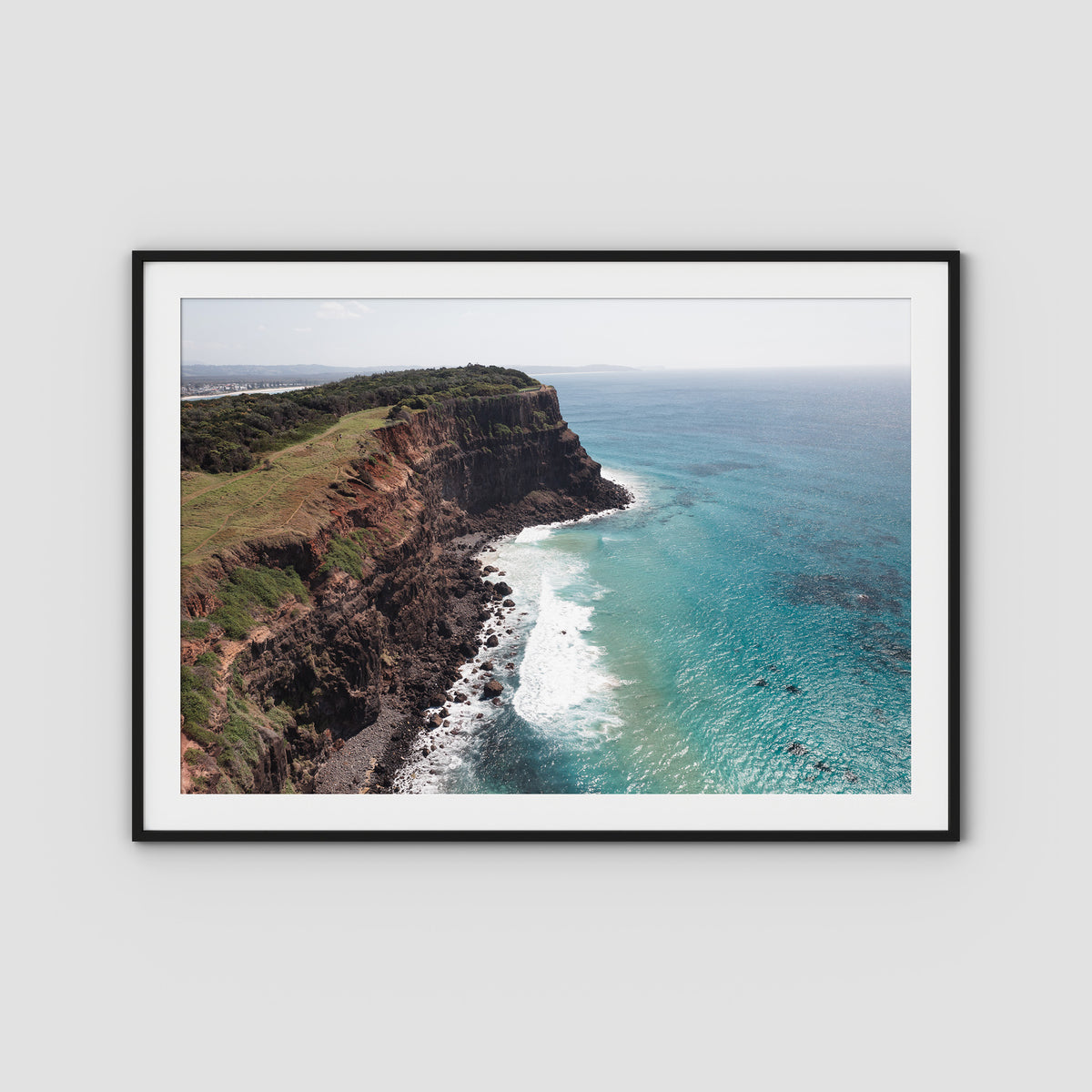 Edge of the Land - Lennox Head - Fine Art Print - Traditional Frame - Black - Landscape