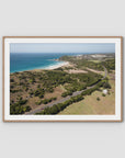 Coastal Road to Lennox - Fine Art Print - Traditional Frame - Raw Oak - Landscape